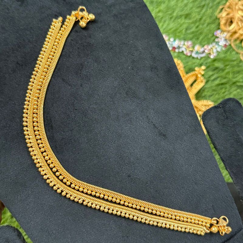 Unique lakshmi design with multi stone  round hair accessories