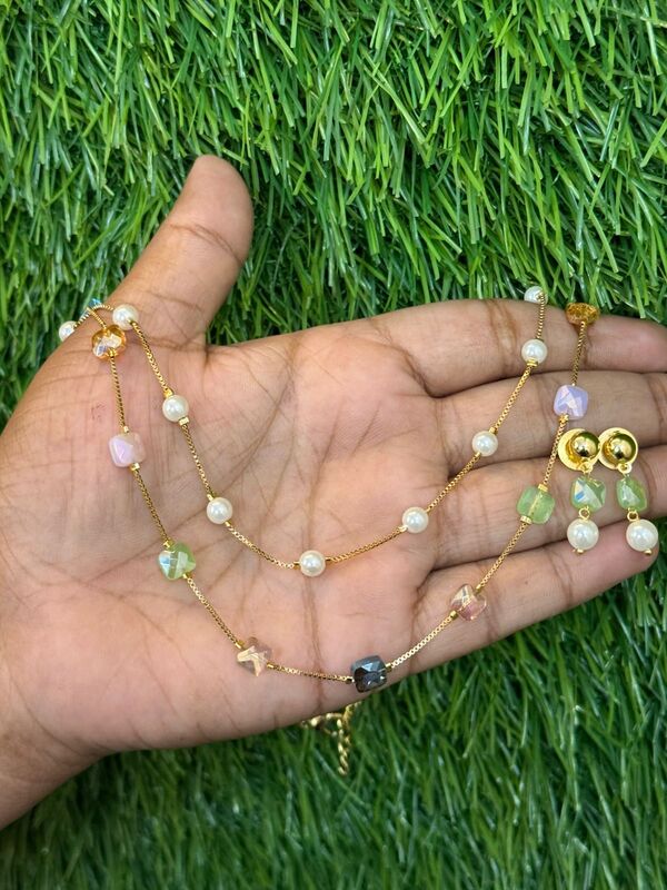 New Stylish AD Diamond Bead Chain