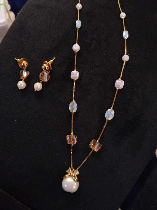 Unique multi colour  Bead Chain with bracelet