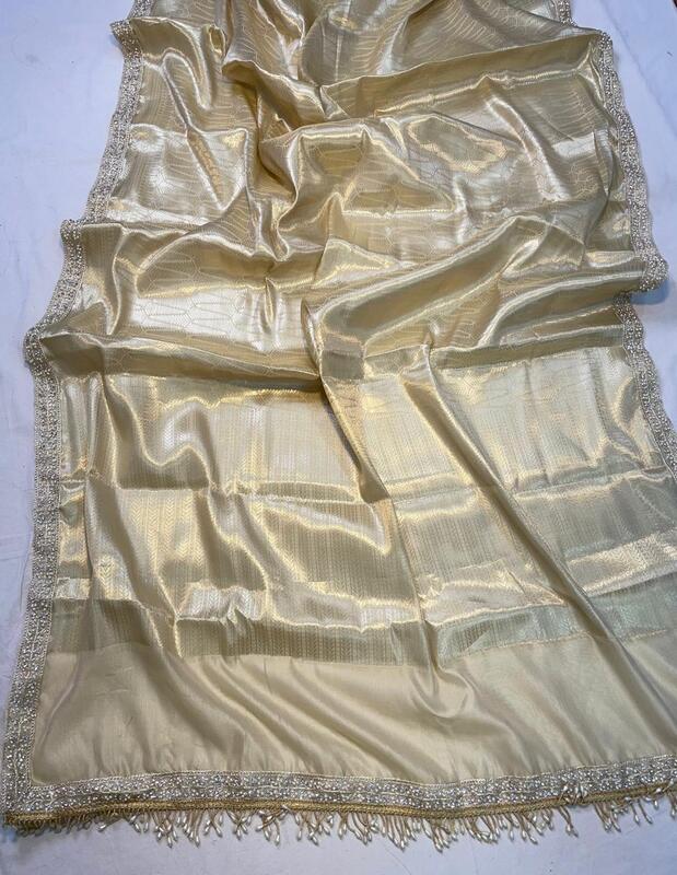 Gold Semi Tissue Kanjivaram silk saree