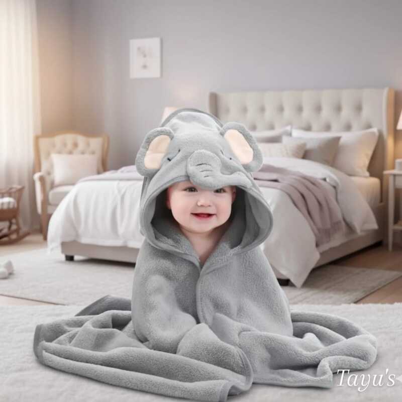 Microfiber Cap Towel-Elephant