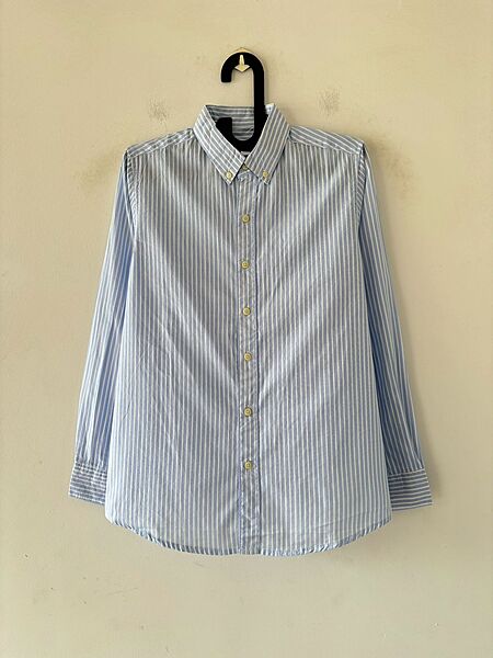 Glacier sky oldmoney stripes shirt