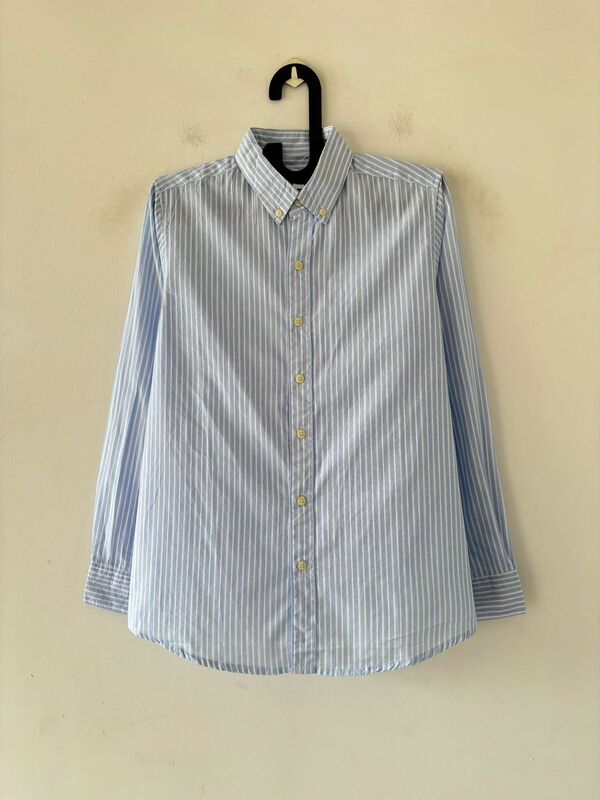 Glacier sky oldmoney stripes shirt