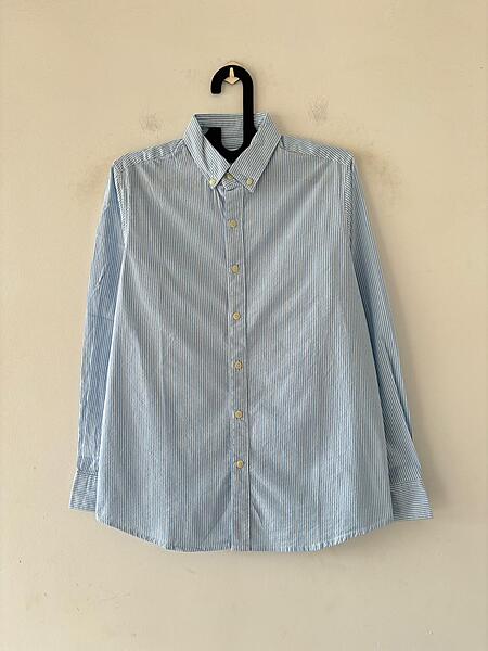 Sky mist oldmoney stripes shirt