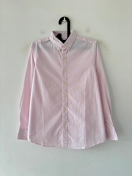 Soft pink oldmoney stripes shirt
