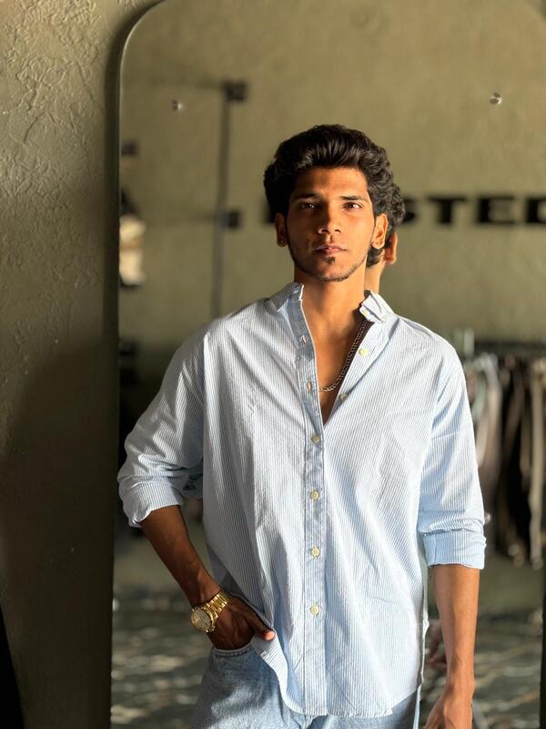 Sky mist oldmoney stripes shirt