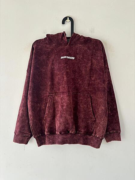 Vintage garnet washed hoodie