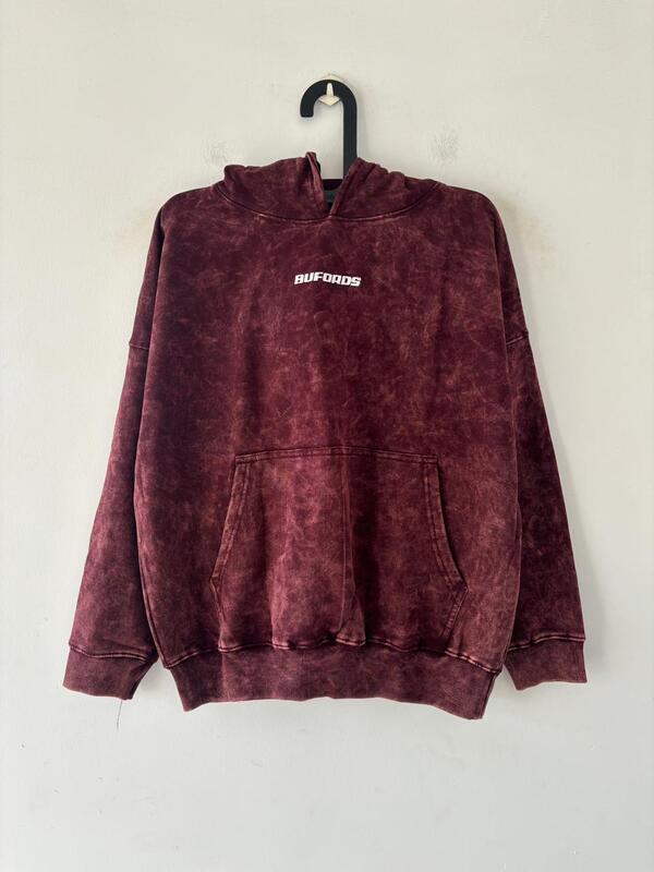 Vintage garnet washed hoodie