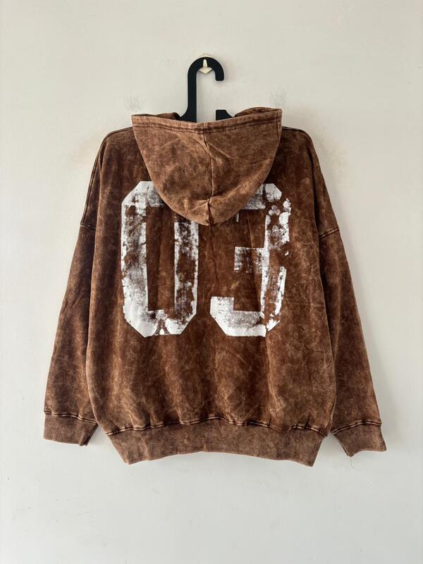 Rusted walnut washed hoodie