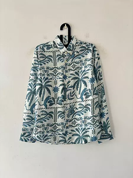 Ocean mirage jungle printed shirt