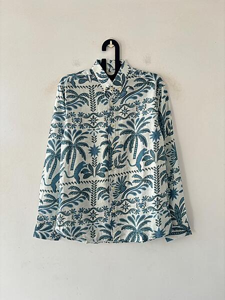 Ocean mirage jungle printed shirt