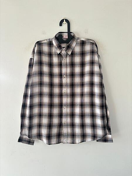Smoke & cocoa oversized flannels