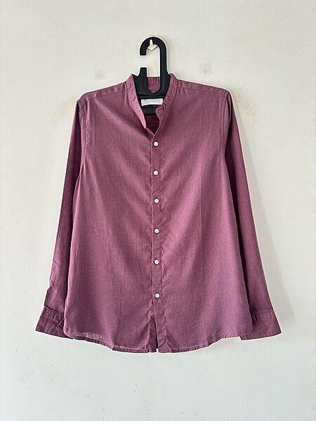 Dusty mauve linen mandarin