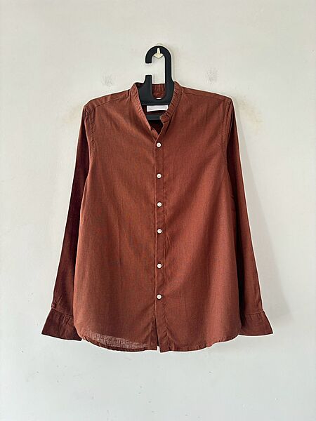 Terracotta linen mandarin