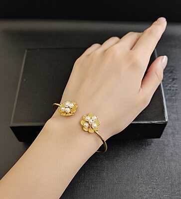 Bracelet Flower With Pearl