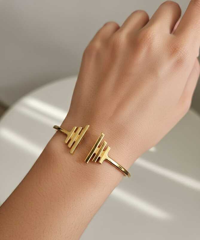 Bracelet Plan Gold Design