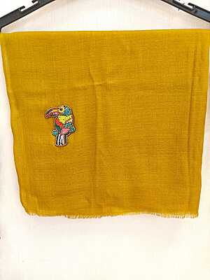 Semi Pashmina Stole beaded work