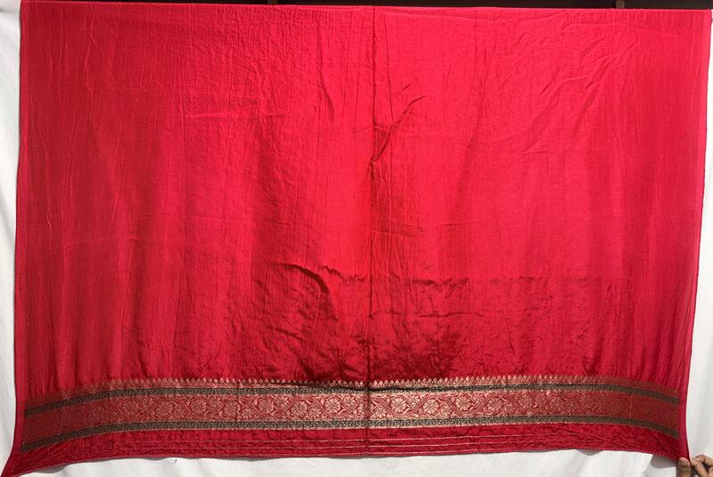 Kala Sanskruti All Over Red – Color Dupion Silk Bandhani Saree – 6.5M with Blouse Piece – Elegant Traditional Wear Bridal Saree for Women