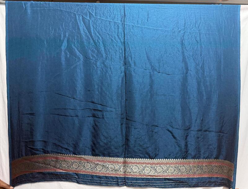 Kala Sanskruti All Over Indigo – Color Dupion Silk Bandhani Saree – 6.5M with Blouse Piece – Elegant Traditional Wear Bridal Saree for Women