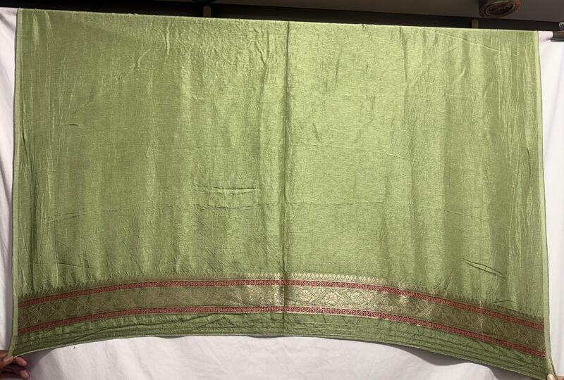 Kala Sanskruti All Over Pista – Color Dupion Silk Bandhani Saree – 6.5M with Blouse Piece – Elegant Traditional Wear Bridal Saree for Women