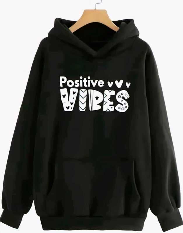 Women Stylish  Hoodie - Black