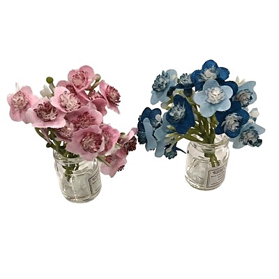 Car Dashboard Miniature Flowers