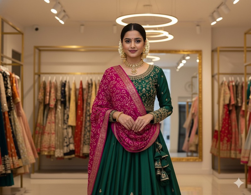 Kala Sanskruti All Over Pink – Color Gaji Silk Bandhani Dupatta – 2.5M – Elegant Traditional Wear Gaji Dupatta for Women