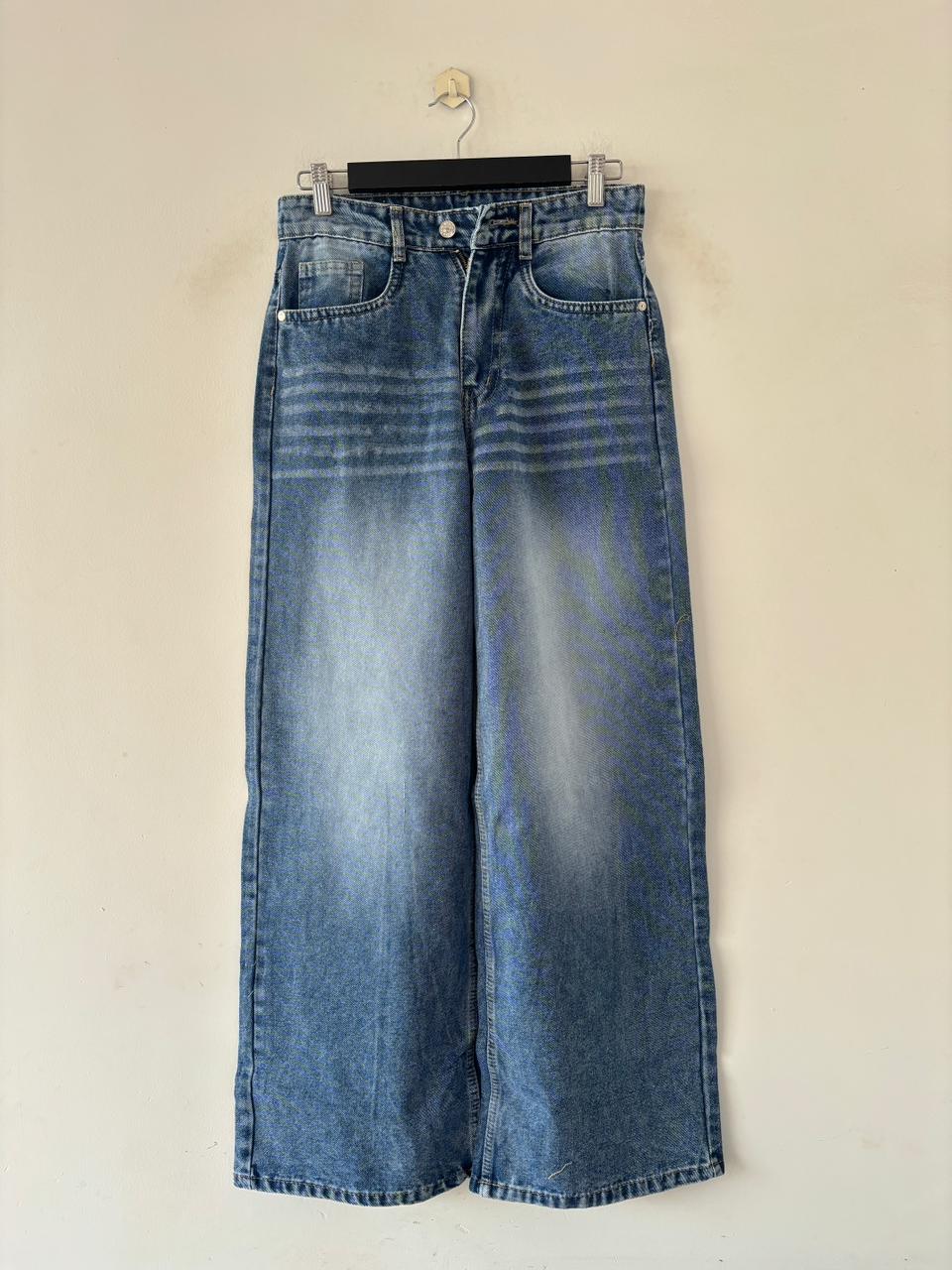 Slate Mirage wide-leg jeans