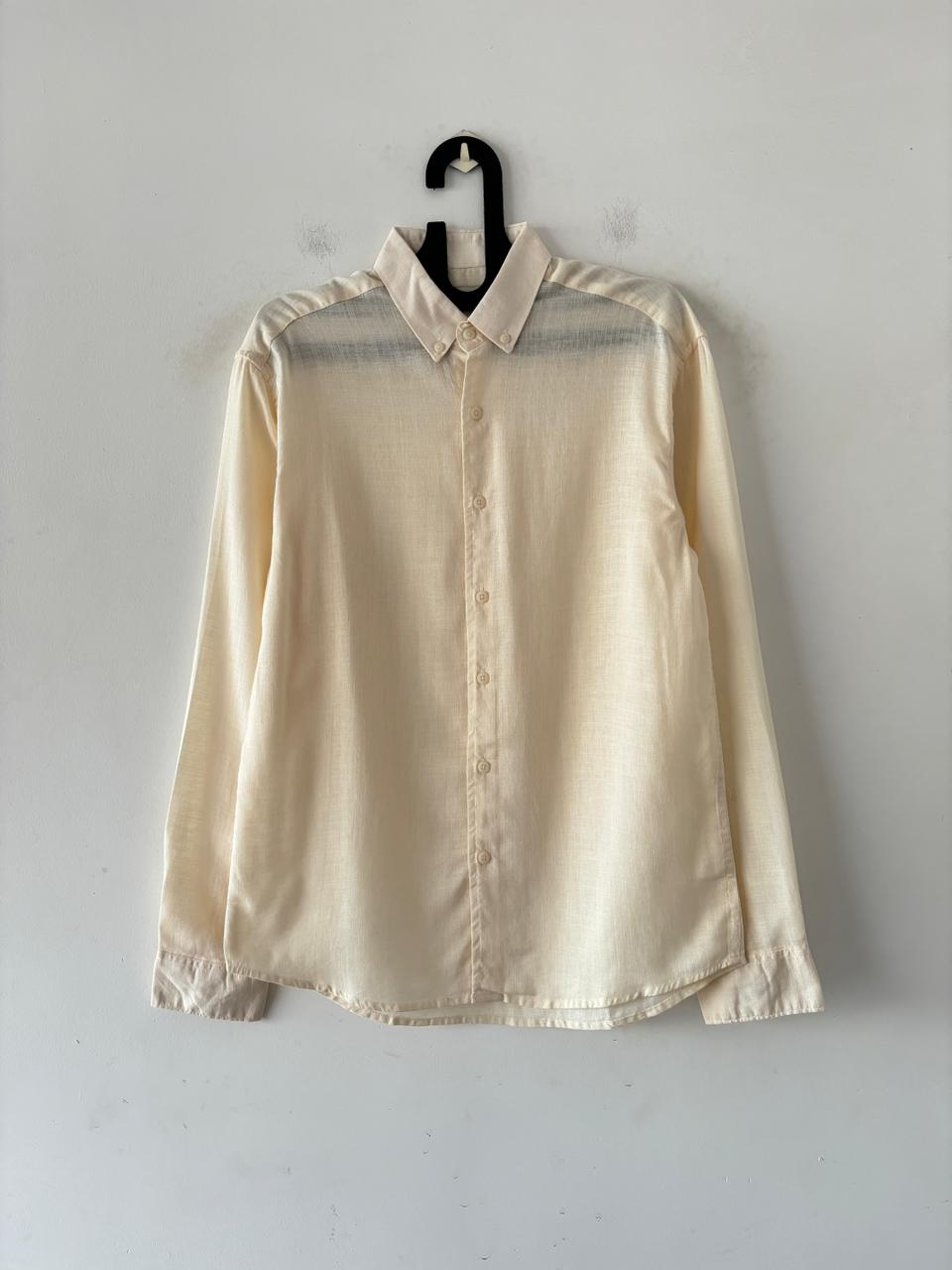 Off-white linen shirt