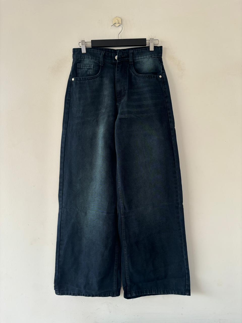 Midnight veil wide-leg jeans