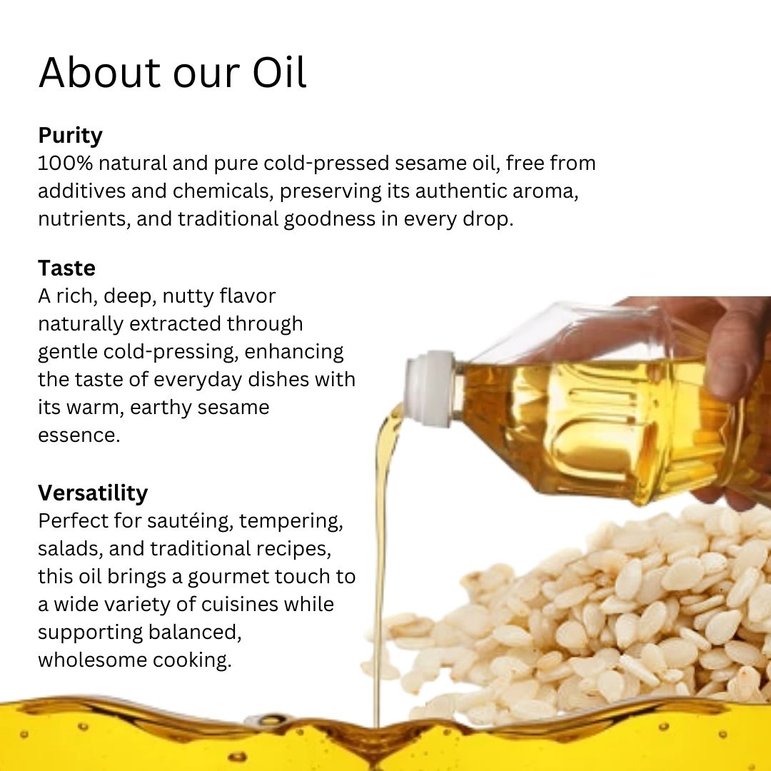 Vedic Shuddhi Sesame Cold Press Oils 1000ml