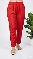 Roman Fabric Straight Pant Red