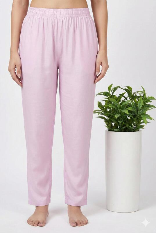 Roman Fabric Straight Pant Lavender