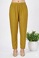 Roman Fabric Straight Pant Mustard Yellow