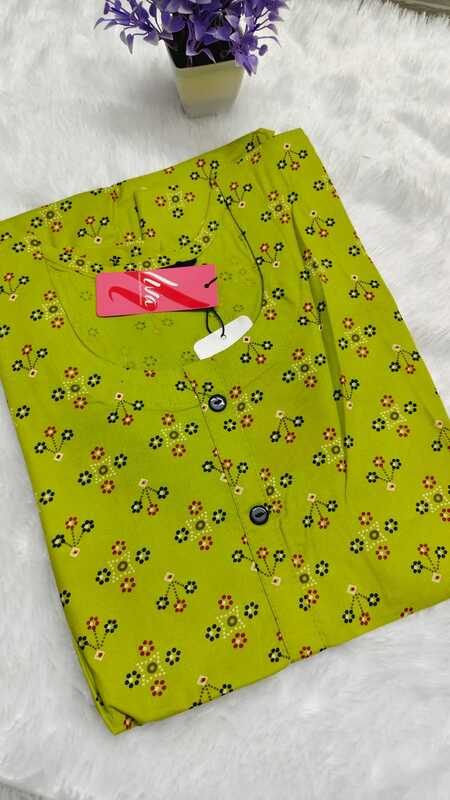Viscose Rayon Floral Printed Kurti 12