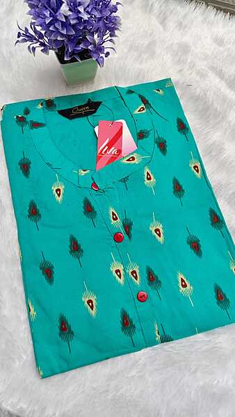 Viscose Rayon Floral Printed Kurti 7