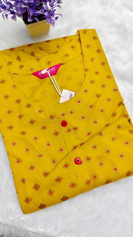 Viscose Rayon Floral Printed Kurti 9