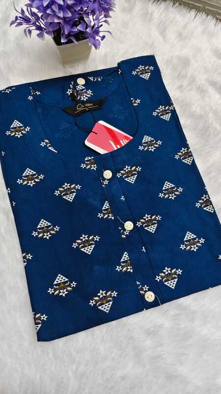 Viscose Rayon Floral Printed Kurti 3