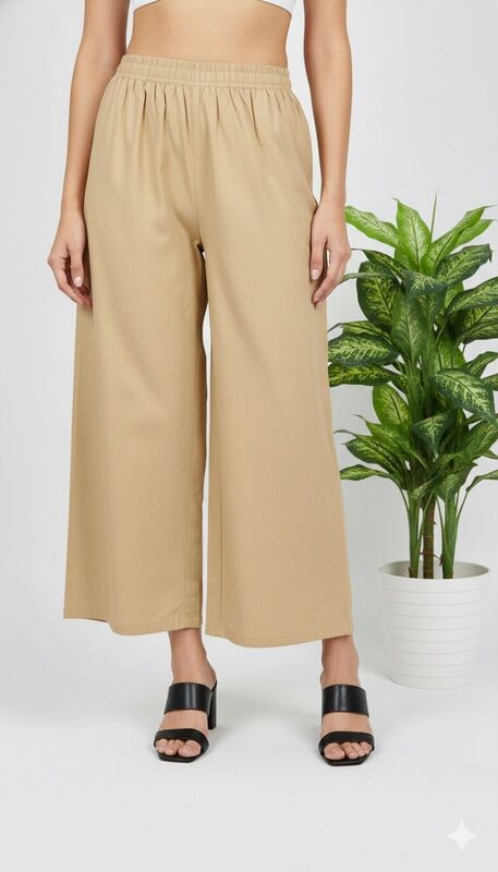 Cotton Palazzo Dark Skin Color