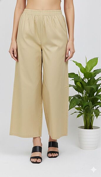 Cotton Palazzo Skin Color