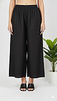 Cotton Palazzo Black