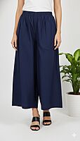 Cotton Palazzo Blue