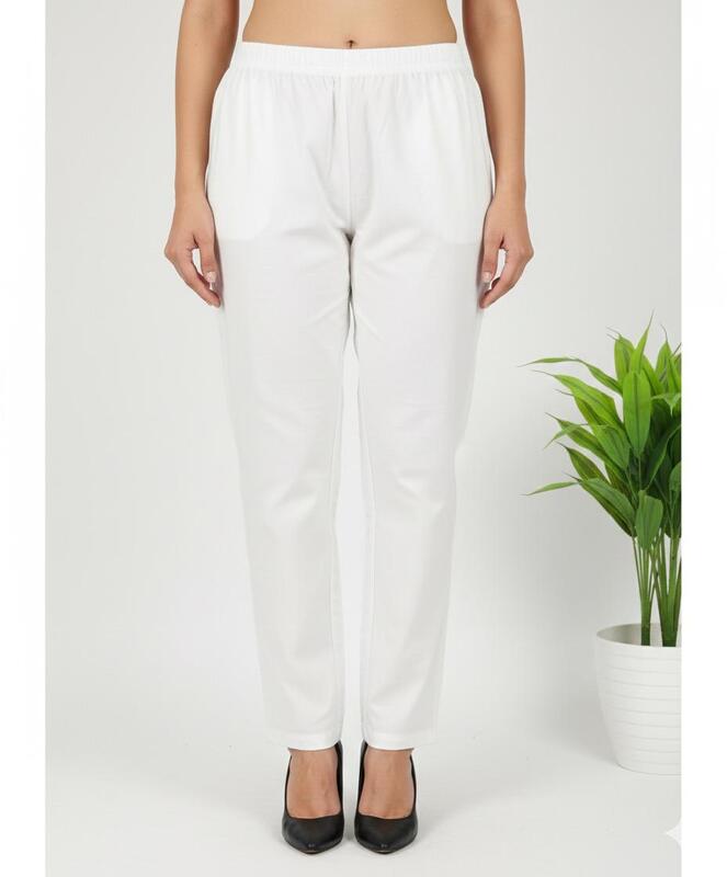 Cotton Straight Pant White