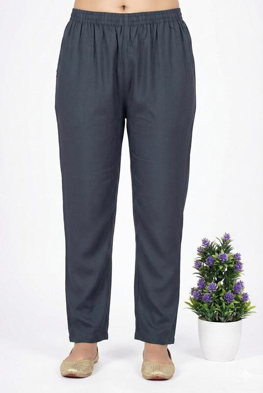 Cotton Straight Pant Blue
