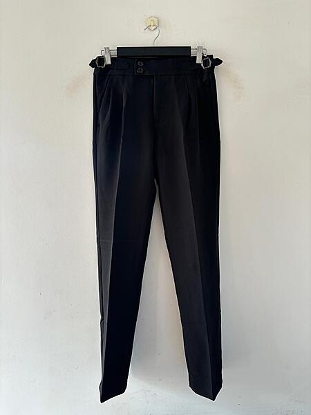 Onyx black gurkha pant