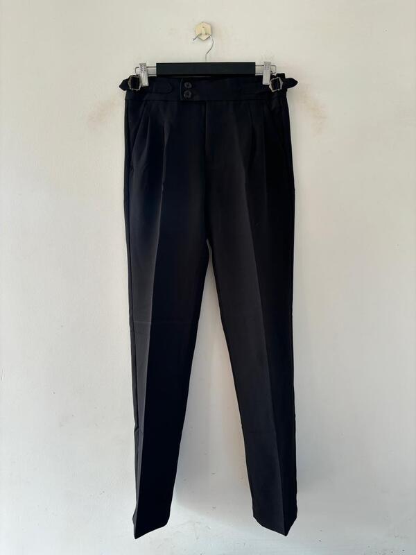 Onyx black gurkha pant