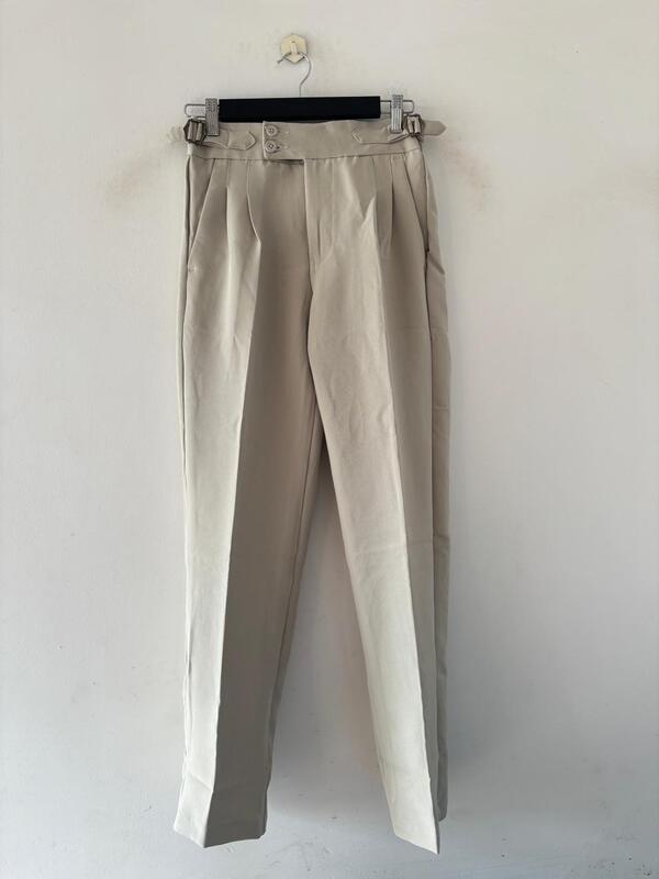 Cream flint gurkha pant