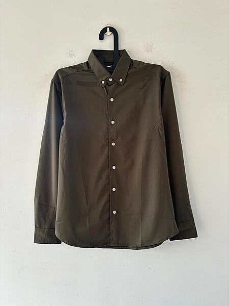 Olive luxe Imp-plain shirt