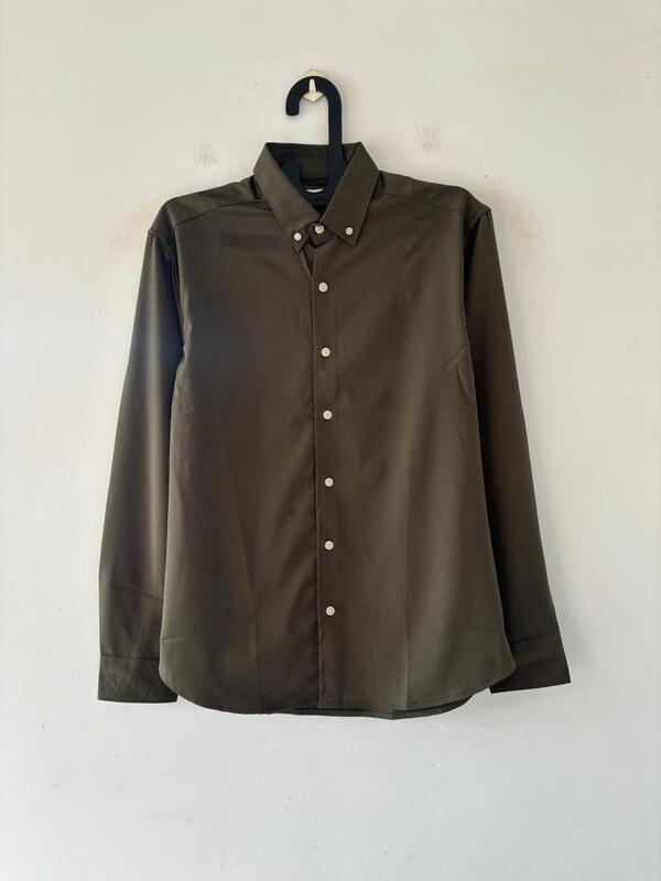 Olive luxe Imp-plain shirt