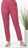 Roman Fabric Straight Pant Rani Pink
